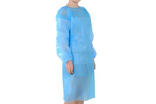 KNEE FROCK QUILT DOME BLUE